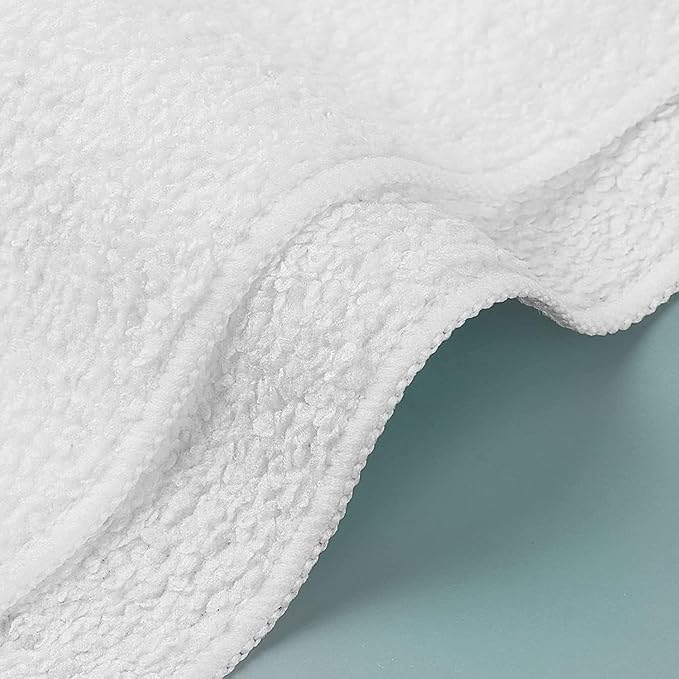 Orighty Washcloths Bulk, 100 Pack Highly Absorbent & Soft Feel Microfiber Face Towels, Multi-Purpose Wash Cloths & Hand Towels for Bathroom, Hotel, Spa, and Gym, 12x12 Inch, White