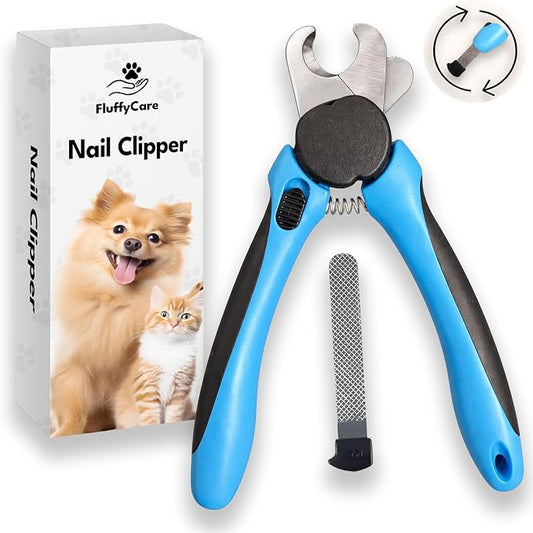 LED Dog Nail Clipper with Light & Safety Guard, Professional Pet Nail Trimmer with Quick Sensor, Extra Sharp for Thick Nails, for Large & Small Dogs and Cats (Medium-Large, Without LED)