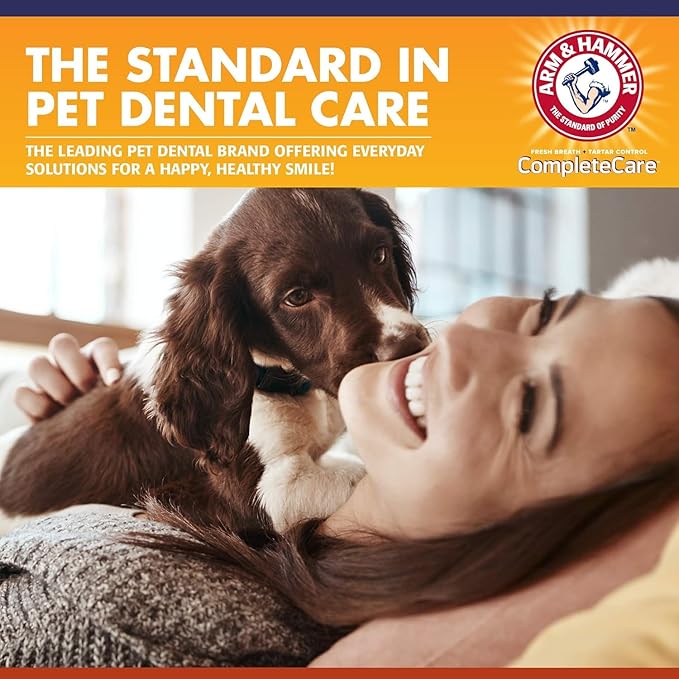 Arm & Hammer Complete Care Dog Dental Spray, Mint Flavor, Easy Brushless Dog Breath Freshener, Baking Soda Enhanced Formula for Fresh Dog Breath, 6oz - 2 Pack