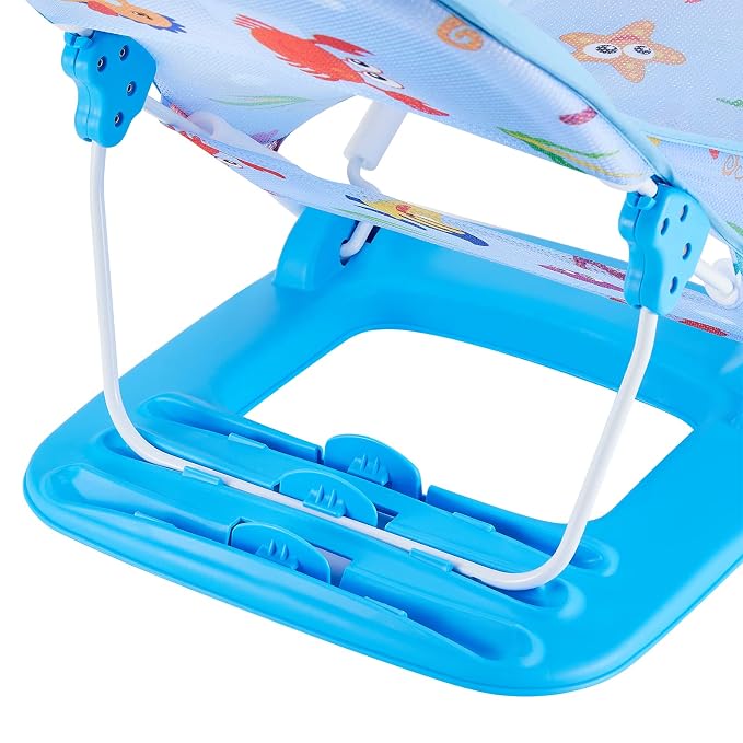 Baby Bath Seat 3 -in- 1 Foldable Sitting or Lying Baby Bath Support Anti-Slip with Adjustable 3 Reclining Positions Bath Lounger for Newborn Use in the Bathtub or Sink (Blue, 60cm*33cm*35cm)