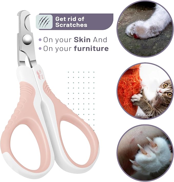 Mr. Pen- Cat Nail Clipper, Stainless Steel | Professional Sharp Cat Claw Trimmer for Small and Medium Cats, Pet Nail Clipper with Sturdy Non Slip Handle