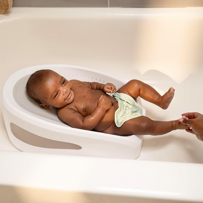 Ingenuity Easy Rinse Bather Baby Bath Seat, Non-Slip Soft Support, 0-6 Months, Up to 20 lbs