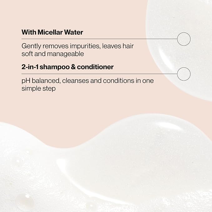 Suave Micellar Infusion 2-in-1 Purifying Shampoo + Conditioner, Gently Cleanses & Conditions for Manageable Hair, Daily Use for All Hair Types, 28 FL OZ Pump, 4 Count (Pack of 2)