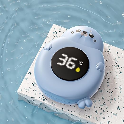 2025 Baby Bath Thermometer - Floating Bath Tub Water Temperature Thermometer with Safety Sensor Fast-Reading BPA-Free - Perfect for Infants Girls Boys Toddlers Newborns (Blue Seal)