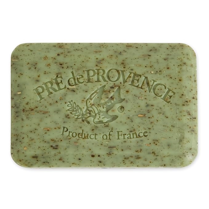 Pre de Provence Artisanal Soap Bar, Enriched with Organic Shea Butter, Natural French Skincare, Quad Milled for Rich Smooth Lather, 8.8 Ounce, Sage