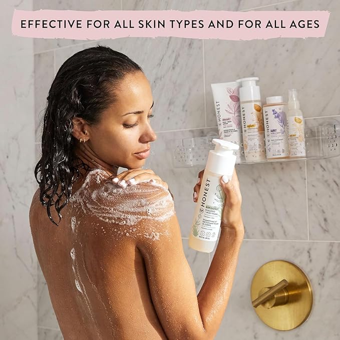 The Honest Company Silicone-Free Conditioner & 2-in-1 Cleansing Shampoo Body Wash Duo Gentle for Baby,Naturally Derived,Lavender Calm,20 fl oz,(Pack of 4)