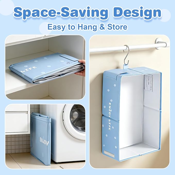 Toddler Bath Tub for Shower, Foldable Baby Bathtub, Portable Kids Bathtub & Collapsible Bathtub for Toddlers 1-8, Infant Newborn, Travel Baby Bath, Bañera para Bebé, Blue