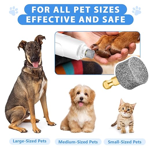 Dog Nail Grinder Wheels Heads Bits, Diamond Grinding Heads Compatible for Casfuy, LOPSIC, YABIFE, Primens, LuckyTail, boomki, and IREDOON -(Premium 6 Packs)