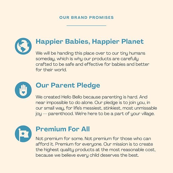Hello Bello Sweet Pear Shampoo & Body Wash, Hypoallergenic, Dermatologist & Pediatrician Tested Formula for Babies & Kids, 20 FL Oz