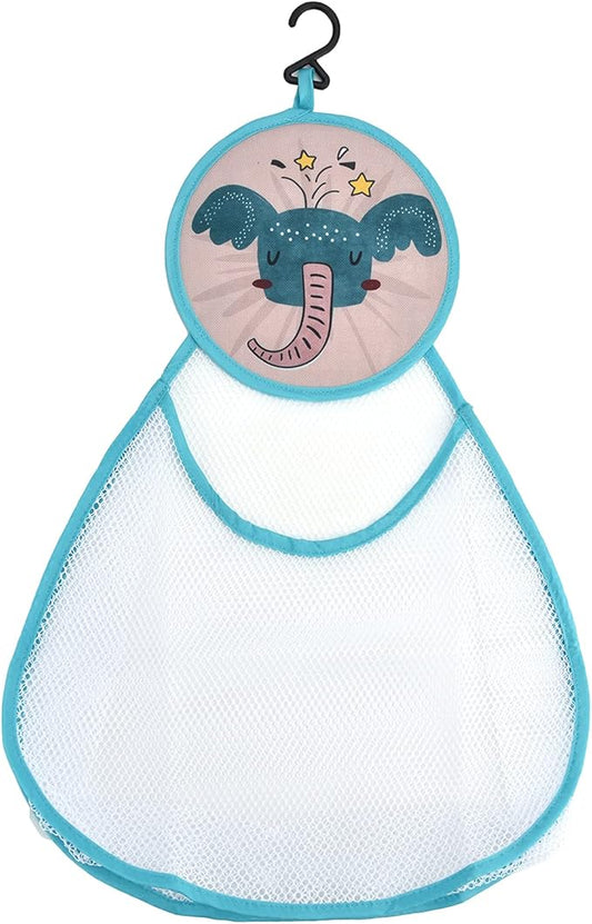 Bath Toy Organizer Bag Cute Cartoon Pattern Mesh Bath Tidy Storage Net Holder Basket Bag for Kids Bathroom Toys Polyester Material Large Capacity (Type B)