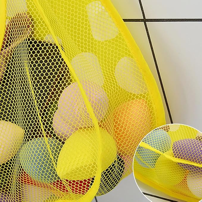 Ximimark 3 pcs Baby Bath Cute Duck Frog Mesh Net Toy Storage Bag with Strong Suction Cups, Bath Game Bag, Bathroom Organizer, for Kids Christmas, Halloween, Thanksgiving Day Gift