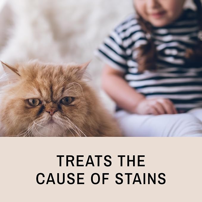 Eye Envy Tear Stain Remover Solution for Cats. Gentle, Natural and Safe. Cleans Tear Stains. Recommended by Breeders, Groomers. Remove Eye Stains from Persians and Exotics. 8 oz. Made in USA