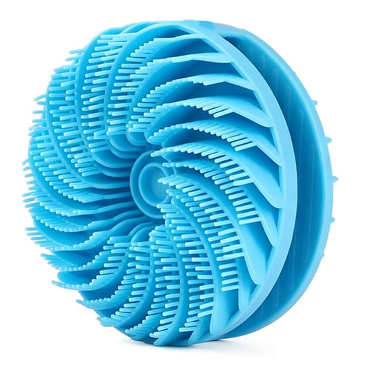 Dog Bath Brush, Dog Shampoo Brush, Double-Sided Silicone Design, Gentle & Soft on Pet Skin, Suitable for Bathing, De-shedding & Massage