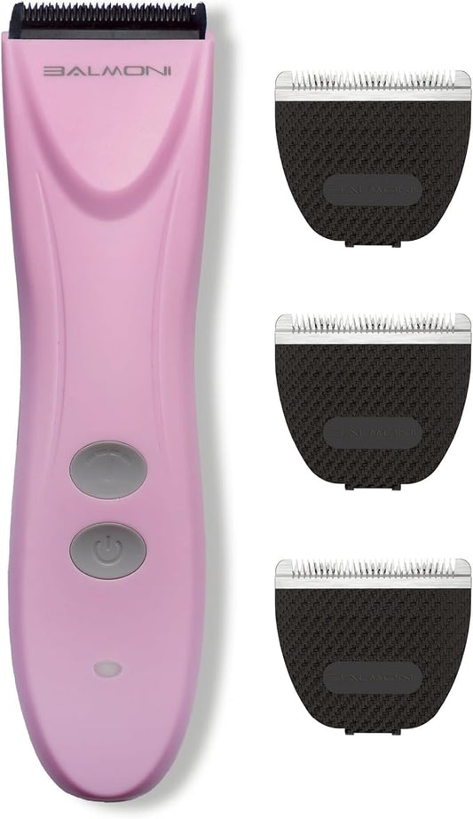 Cordless Pet Grooming Kit for Dogs & Cats, Quiet & Powerful Motor Paw & Face Trimmer, Lightweight Clipper, Dopamine Pink, Parent (Bundle-Dopamine Pink)