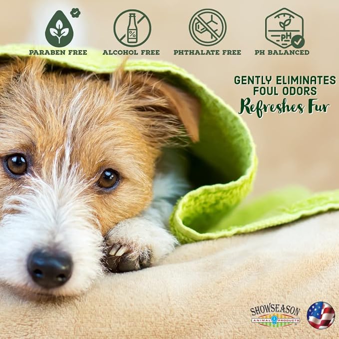 ShowSeason True Tearless® Pet Shampoo 16 oz. for Dogs and Cats | Hypoallergenic and Mild, Contains No Fragrance or Dye, Cruelty and Paraben Free, Biodegradable and Non-Toxic, Made in The USA