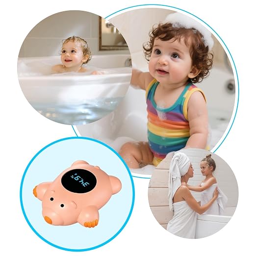 Kids Bath Water Gauge | Digital Waterproof Accurate Safety - Bear Bath Water Meter for Child,for Boys Girls Daycare Hospital Home Outdoor Bathtub Shower