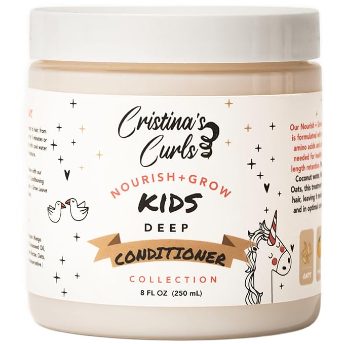 Cristina's Curls Kids Deep Conditioner – Plush Moisture And Slip For Easy Detangling