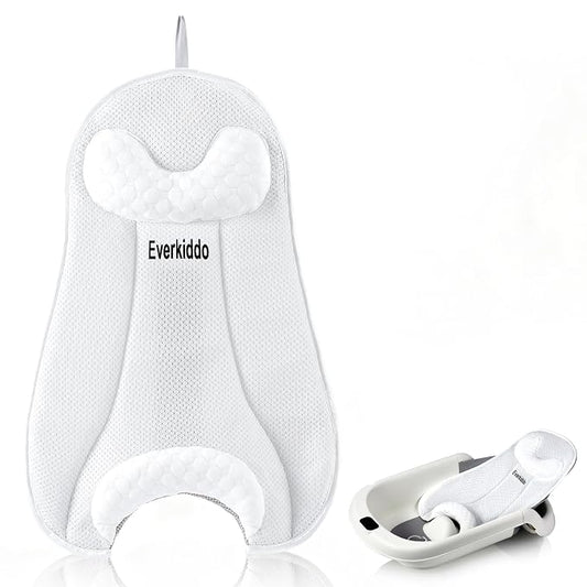 Soft Cushion for Baby Bathtub - Baby Bath Cushion Pad for Adjustable Tub, Ideal for Newborns to Toddlers (0-36 Months) for Delicate Skin, Lightweight and Portable for Any Bathing Occasion