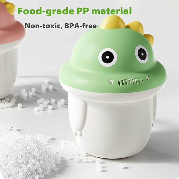 Baby Bath Rinse Cup, Shampoo Bath Rinser with Easy-Grip Handle, Tear-Free Design for Infants, Toddlers and Kids (Green)