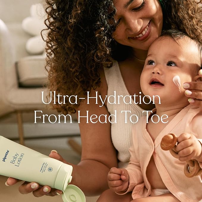 Pipette Fragrance Free Wash and Lotion Duo, Pack of 2, Fragrance Free Baby Shampoo and Body Wash, Unscented Lotion for Newborns, Sensitive Skin, and Kids, Tear-Free Bath Time, Hypoallergenic