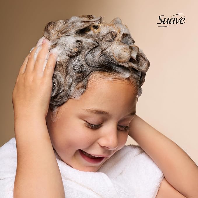 Suave Kids 3 in 1 Enchanted Berry Shampoo, Conditioner, & Body Wash,Dermatologist Tested and Tear-free 28 Oz, (Pack of 4) Packaging may vary