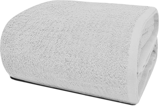 RIVERSIDE Pack of 1 Jumbo Bath Sheet 40 x 80 Inches - Extra Large Bath Towel, Super Soft & Highly Absorbent, 100% Cotton Quick Dry, Perfect to Wrap Yourself in - White