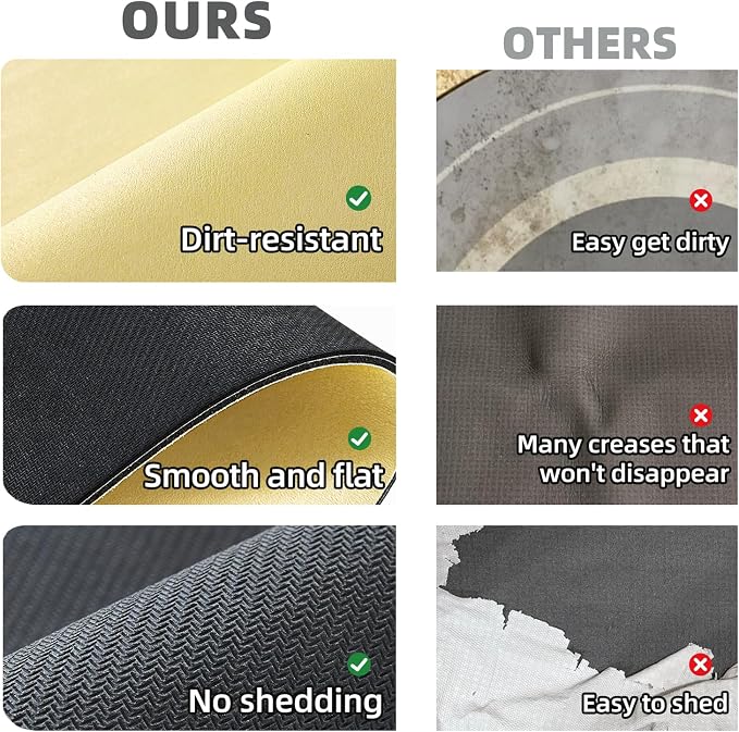 TYUU Bath Mat, Bathroom Rugs Non Slip Washable Thin Absorbent Quick Dry Bath Mat Fits Under Door Bathroom Floor Mat Perfect for Bath, Shower, or Sink 36"x60" Light Yellow