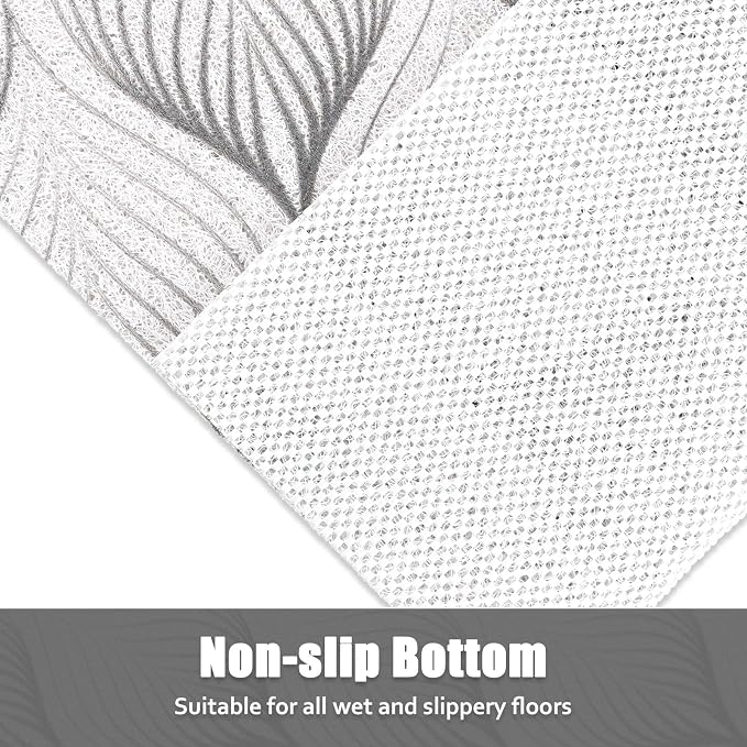 Non Slip Shower Mat - 24x24 Inch Soft and Comfortable Square Shower Mat, PVC Loofah Massage Showe Mat for Inside Shower, Anti Slip Shower Mat for Tub, Floor, Bathroom, Kitchen, Hotel, Quick Drying