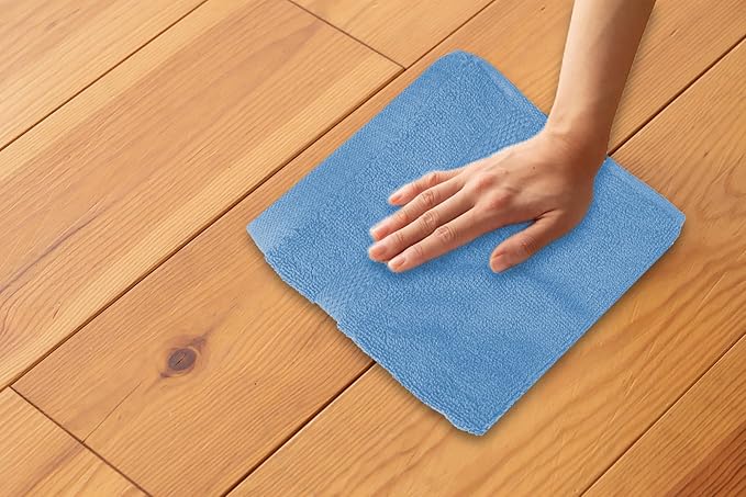 Soft Wash Cloths - 12 Pack Plush and Absorbent Cotton Washcloths for Face, Body, and Baby - Multi-Purpose, Quick-Dry Wash Cloths Set 13x13'' (Electric Blue)