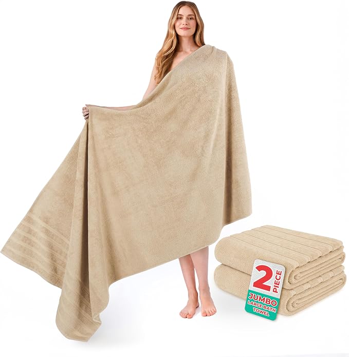 American Soft Linen 100% Cotton Luxury Turkish Towels, 2PC 35x70 Bath Sheet | Soft Absorbent Quick Dry OEKO Tex Standard 100 Certificated Durable Machine Washable Breathable Premium Hotel Quality