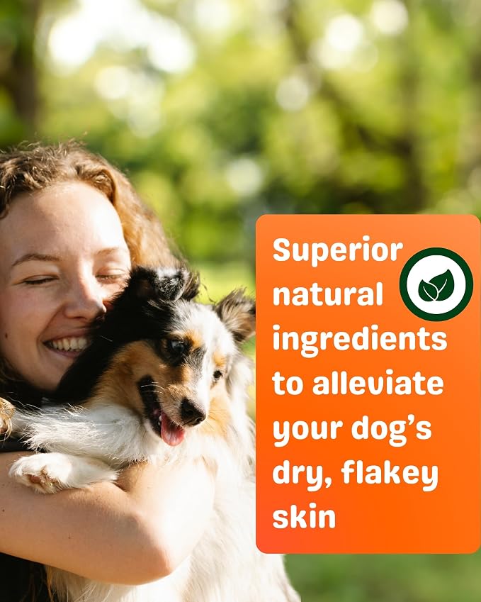 Dog Dandruff Shampoo for Removing Dandruff and Maintaining Healthy Skin – Waterless No Rinse Formula- Moisturizing, Natural, Foam, No Scent, Hydrating Dry Dog Shampoo