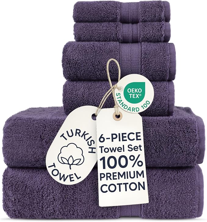 Chakir Turkish Linens | Soft & Absorbent | 100% Cotton Premium Turkish Towels for Bathroom