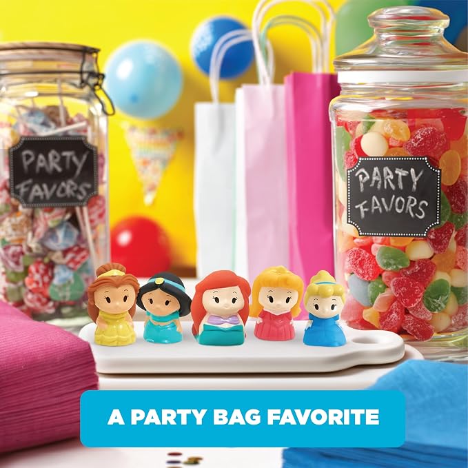 Disney Princess 10 Pc Finger Puppet Set - Party Favors, Educational, Story Time, Floating Pool Toys, Beach Toys
