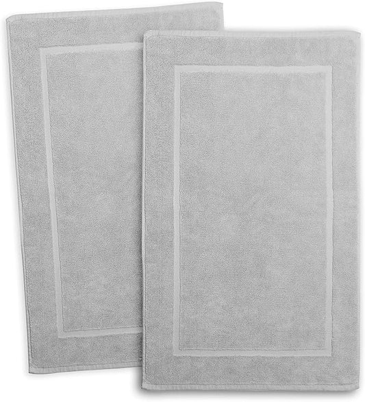 Hearth & Harbor Bath Towels - 100% Ring Spun Cotton Luxury Towels - Ultra Soft & Highly Absorbent, Bathroom Towels. Floor Mat, Charcoal Gray