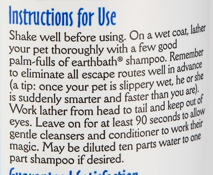 earthbath, Hypoallergenic Dog Shampoo - Fragrance Free Dog Shampoo for Allergies and Itching, Made in USA, Cruelty Free Dog Wash, Gentle Puppy Shampoo, Soothing Cat Shampoo - 16 Oz (1 Pack)