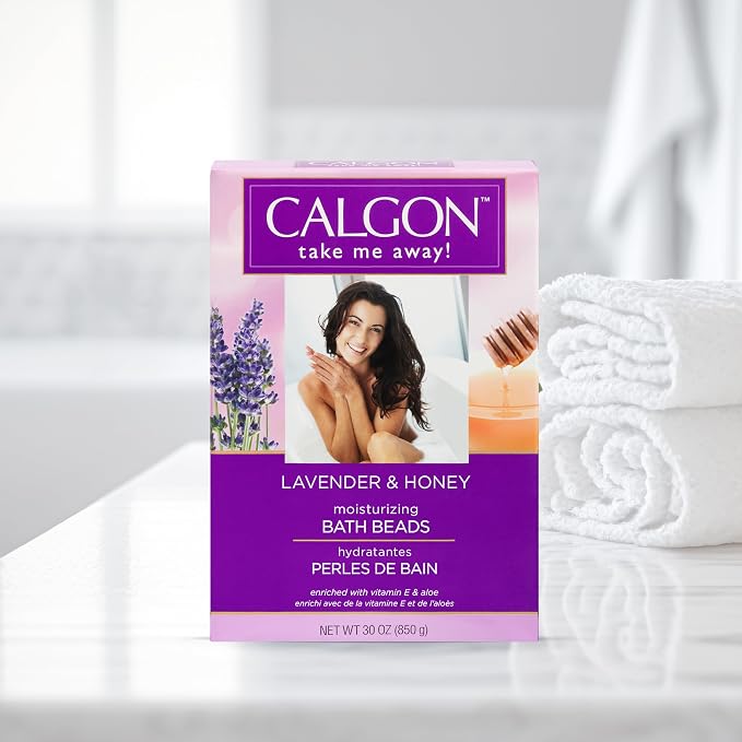 Calgon Ultra-Moisturizing Bath Beads, Lavender & Honey, 30 oz