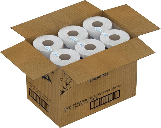 Charmin Ultra Soft Cushiony Touch 2-Ply Toilet Paper, 18 Family Mega Rolls = 90 Regular Rolls, White