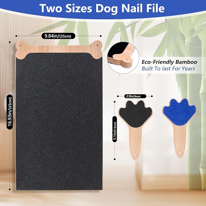 Dog Scratch Board Large Scratching Pad Multi-Functional Trimming Tool Alternative to Dog Nail Clippers and Pet Grinders Pet Nails Care for Dogs&Cats,Interactive Grooming Tool