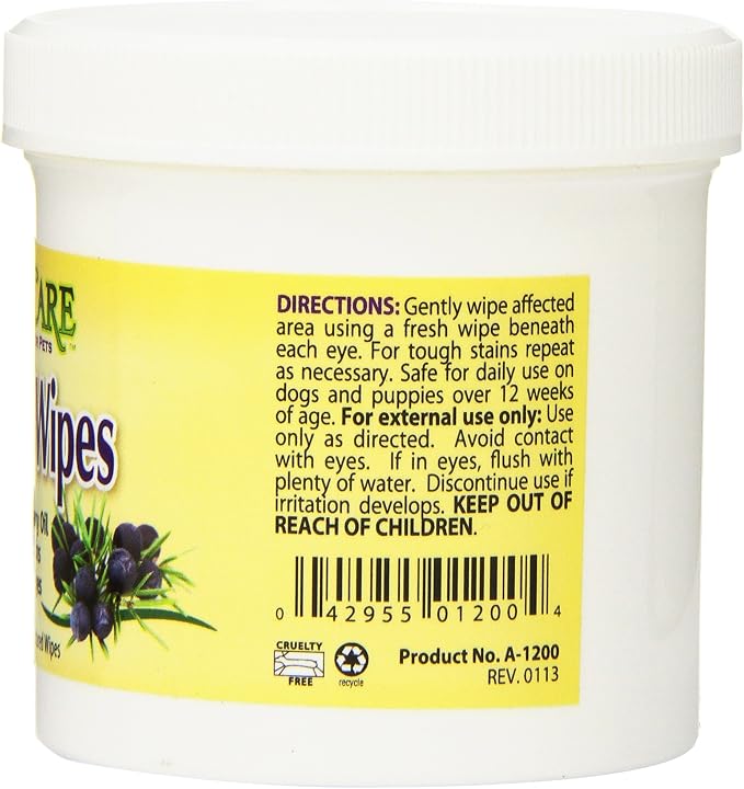 PPP Pet Aroma Care 100 Count Tear Stain Remover Wipes