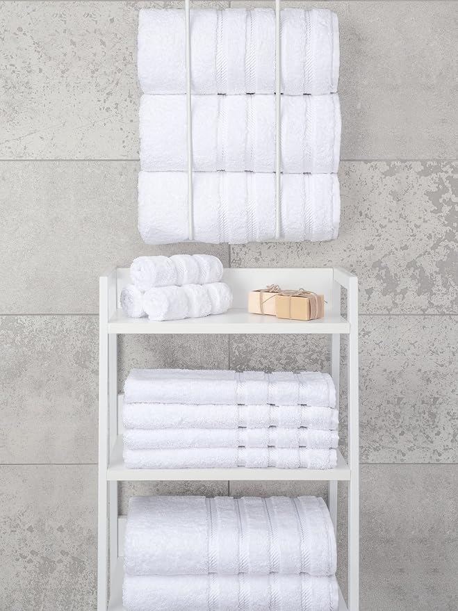 American Soft Linen 100% Cotton Luxury Turkish Towels, 4 PC Bath Towel Set | Soft Absorbent Quick Dry OEKO Tex Standard 100 Certificated Durable Machine Washable Breathable Premium Hotel Quality