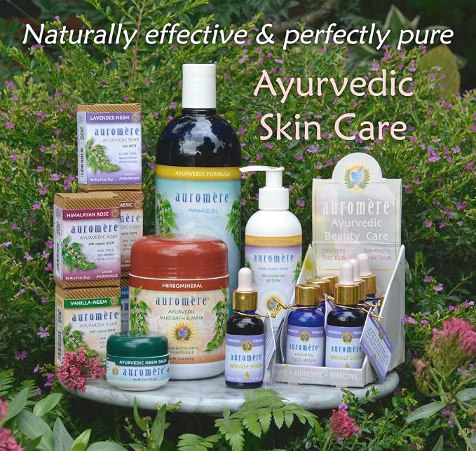 Auromere Ayurvedic Bar Soap, Lavender Neem - Eco Friendly, Handmade, Vegan, Cruelty Free, Natural, Non GMO (2.75 oz), 6 pack