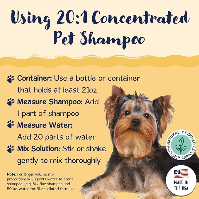 Bobbi Panter Outdoor Dog Shampoo Citronella, Cedarwood & Lavender – Protective Natural Formula for Outdoor Exposure, Cleanses & Soothes Skin, Tear-Free, 20:1 Concentrate, Made in USA, 1 Gallon