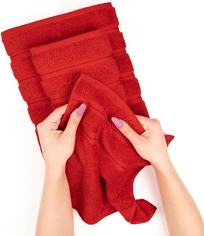 American Soft Linen 100% Cotton Luxury Turkish Towels, 4 PC Bath Towel Set | Soft Absorbent Quick Dry OEKO Tex Standard 100 Certificated Durable Machine Washable Breathable Premium Hotel Quality