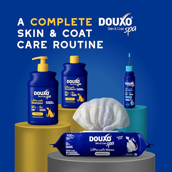 DOUXO SPA Oatmeal Dog Conditioner, 16 fl oz, Detangles and Moisturizes, Leaves the Coat Soft, Silky and Radiant, Ultra-Safe Skin-Friendly Formula