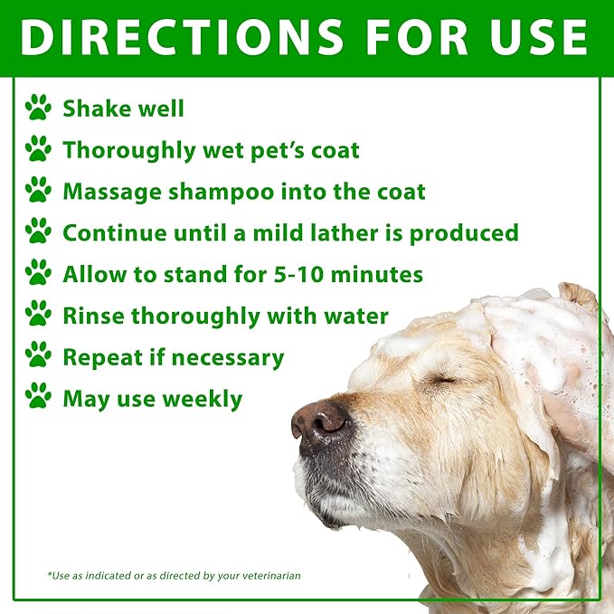Vetoquinol BPO-3 Shampoo for Dogs, Cats & Horses (3% Benzoyl Peroxide) – 16oz – Deep Cleaning, Medicated Shampoo Opens & Flushes Hair Follicles – Degreases Oily Coats – Soothes Red, Flaky, Itchy Skin