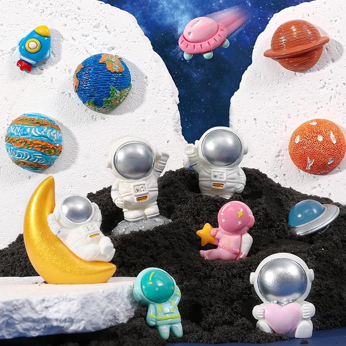 Toylink Space Bath Bombs for Kids with Surprise Inside, 8 Pack Kids Galaxy Bath Bombs with Space Toys for Toddler Boys Girls Handemade Rainbow Bubble Bath Fizzies Birthday Christmas Gift Set