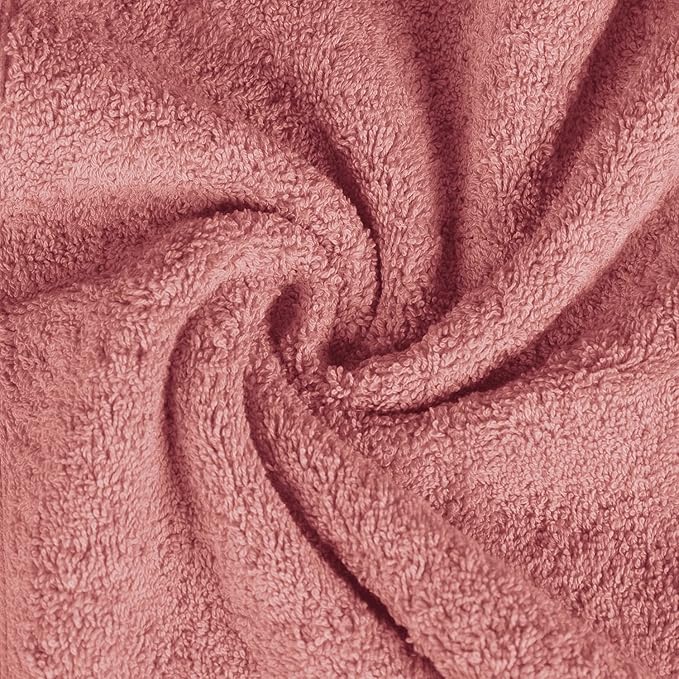Superior Long Staple 100% Combed Cotton 700GSM 2-Piece Solid Bath Sheet Set for Bathroom, Shower, Kitchen-Super Soft, Plush, Highly Absorbent, Assorted 2-Piece Bath Seets, Blush