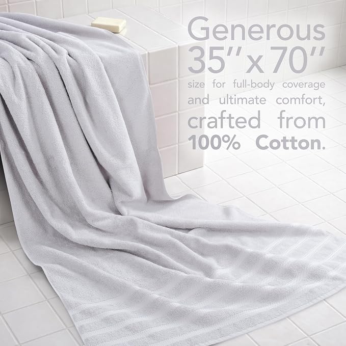 American Soft Linen 100% Cotton Luxury Turkish Towels, 35x70 XL Bath Sheet | Soft Absorbent Quick Dry OEKO Tex Standard 100 Certificated Durable Machine Washable Breathable Premium Hotel Quality