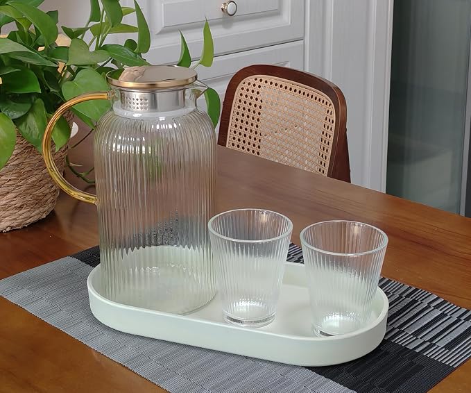 Green Small Oval Tray (11.8 inch), 3 Pack, Countertop Organizer | for Kitchen Counter, Bathtub Bathroom Vanity Items, Coffee Accessory, Bar, Serving Seasoning, Salt and Pepper, Soap.