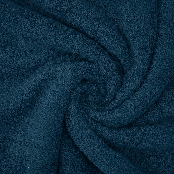 DAN RIVER 2 Pack Bath Sheets Extra Large 35x70, Large Bath Towels for Adults, XL Oversized Heavy Duty Towel Set, 600 GSM 100% Ring Spun Cotton, Soft Quick Dry, Blue Opal